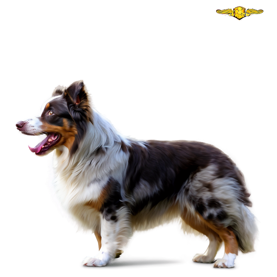 Australian Shepherd With Frisbee Png 06202024 PNG