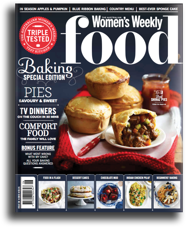 Australian Womens Weekly Food Magazine Baking Edition PNG