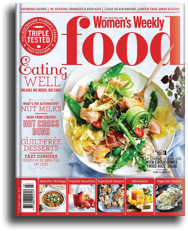 Australian Womens Weekly Food Magazine Cover PNG