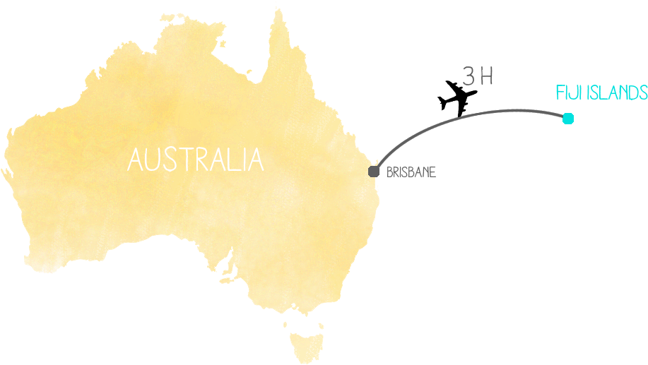 australia to fiji travel time