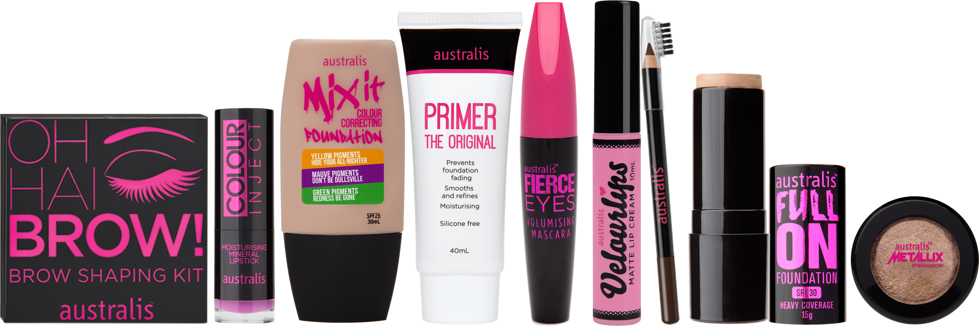 Australis Cosmetics Collection PNG