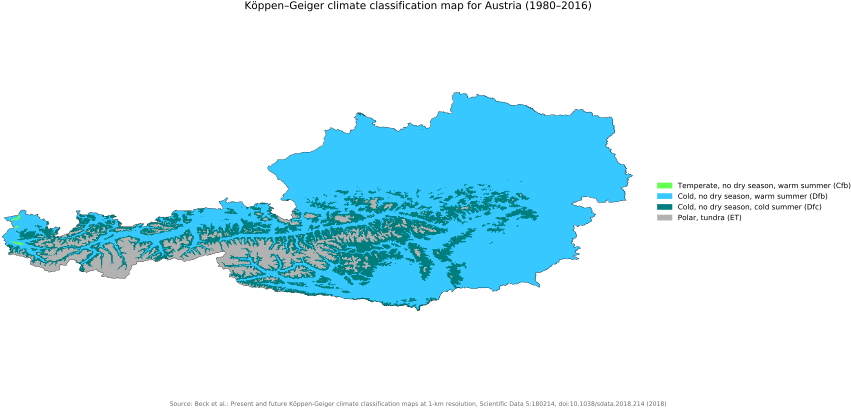 Austria Koppen Geiger Climate Classification19802016 PNG