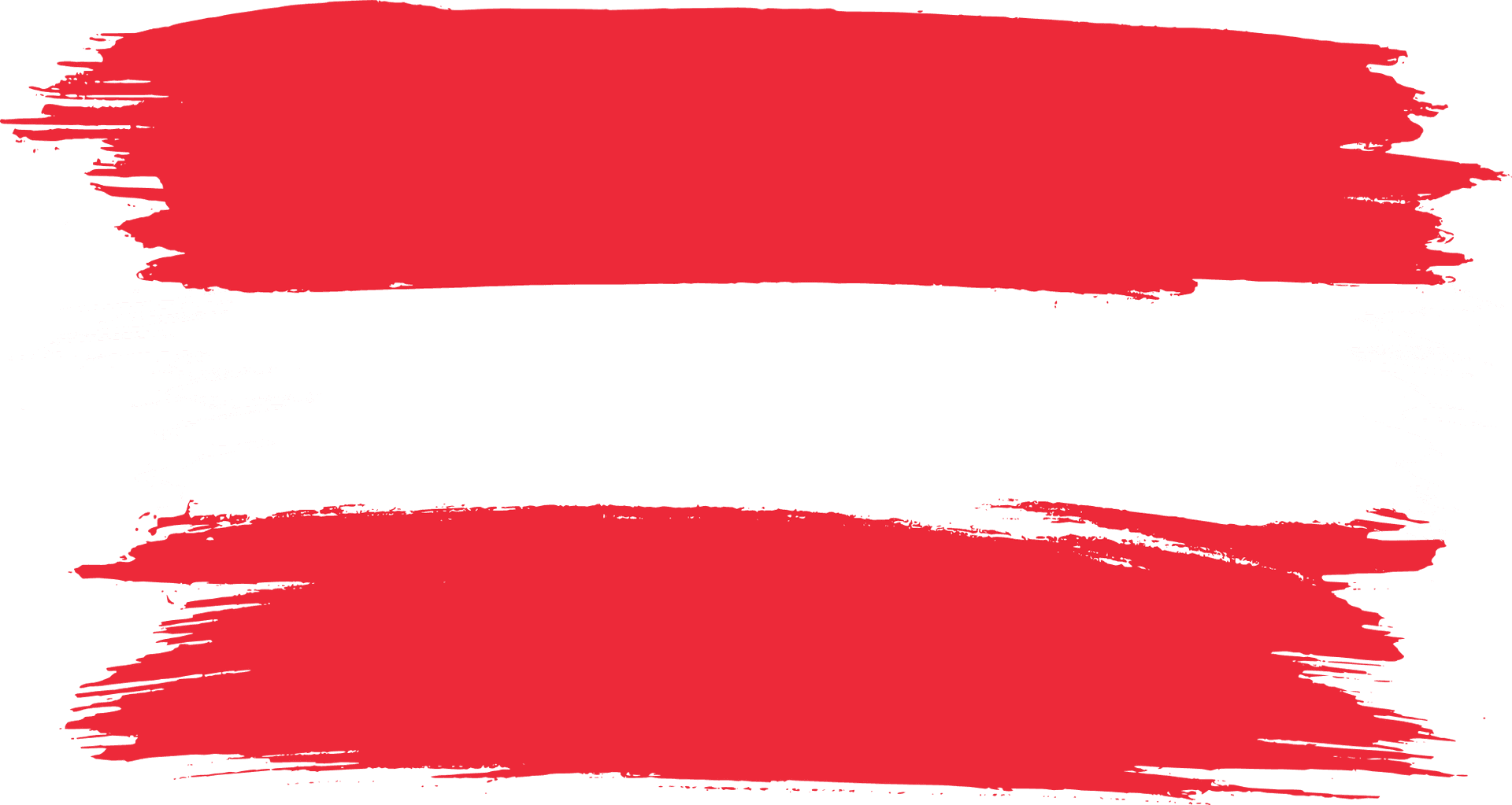 Austrian Flag Brushstroke PNG