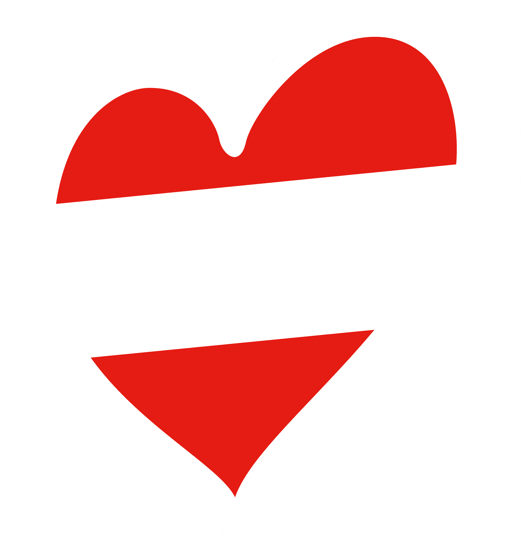 Austrian Heart Flag Graphic PNG