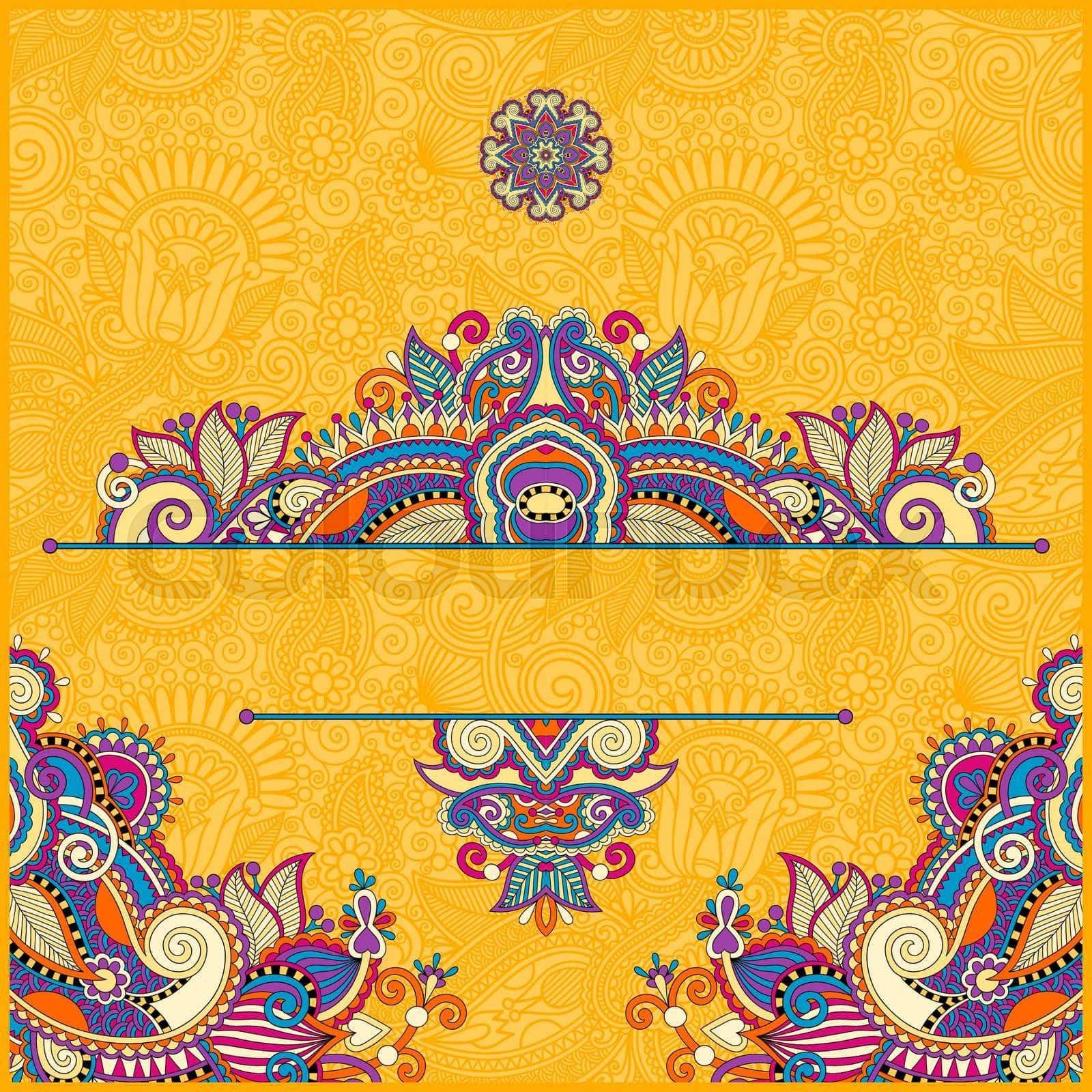 A Colorful Background With A Floral Pattern