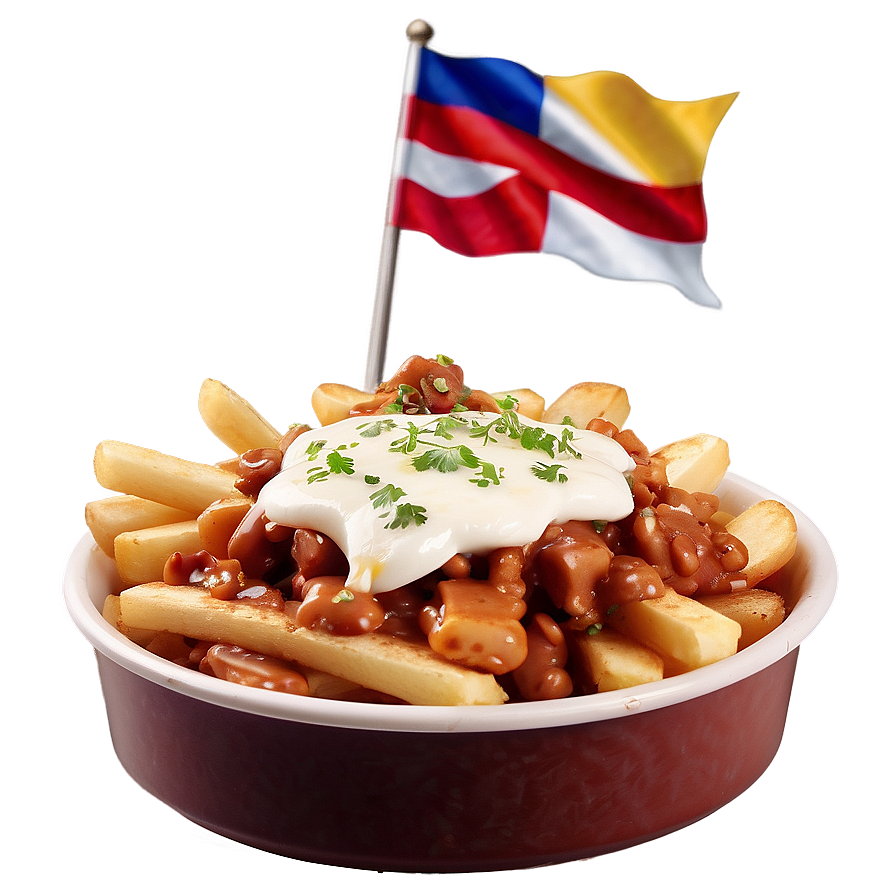 Authentic Quebec Style Poutine Png 06252024 PNG