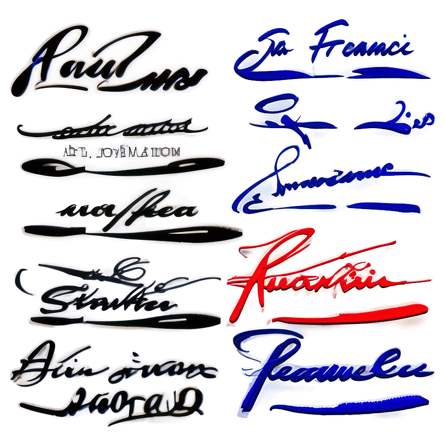 Authentic Signature Examples Png Oxh PNG