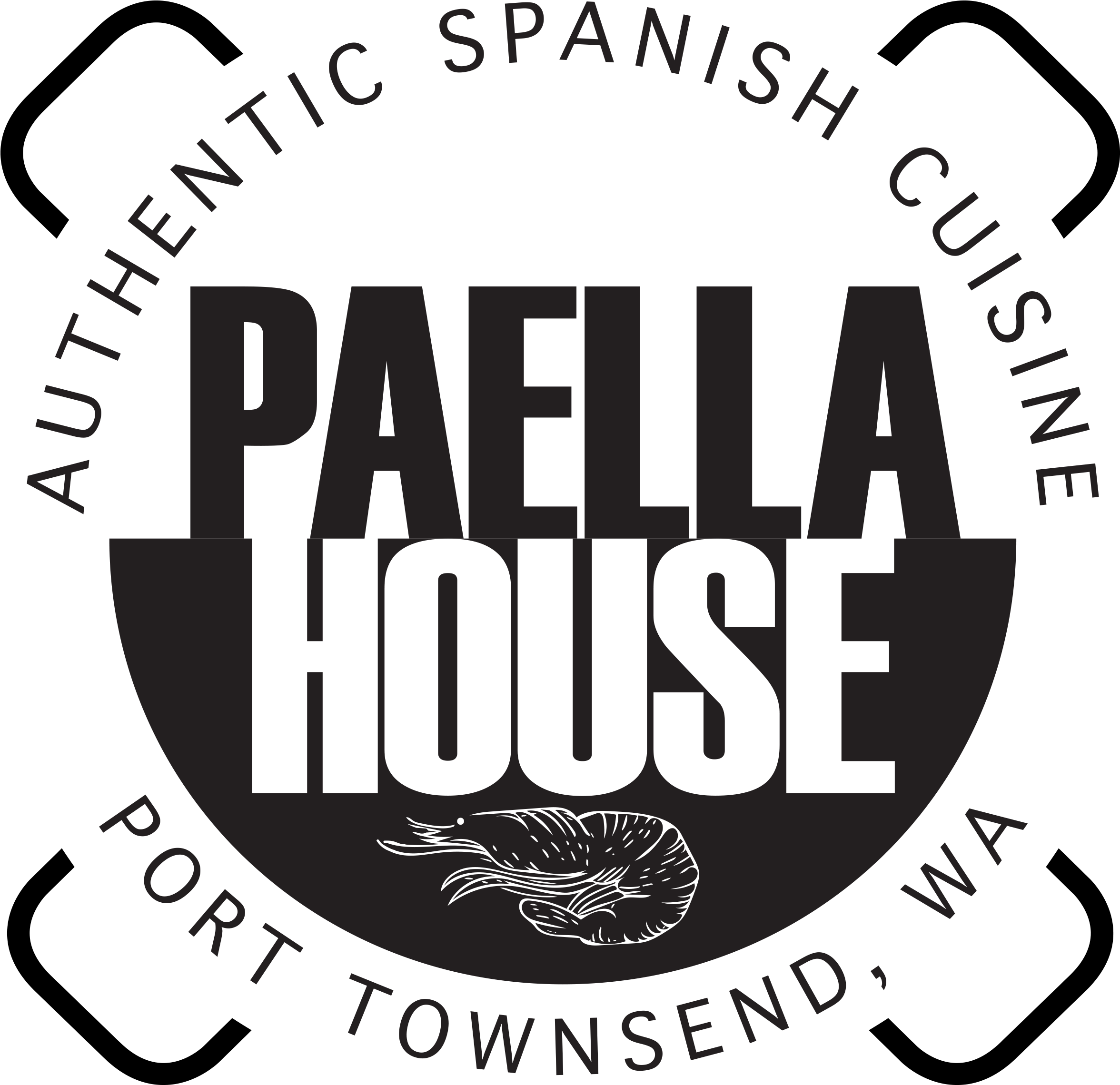 Authentic Spanish Cuisine Paella House Logo PNG