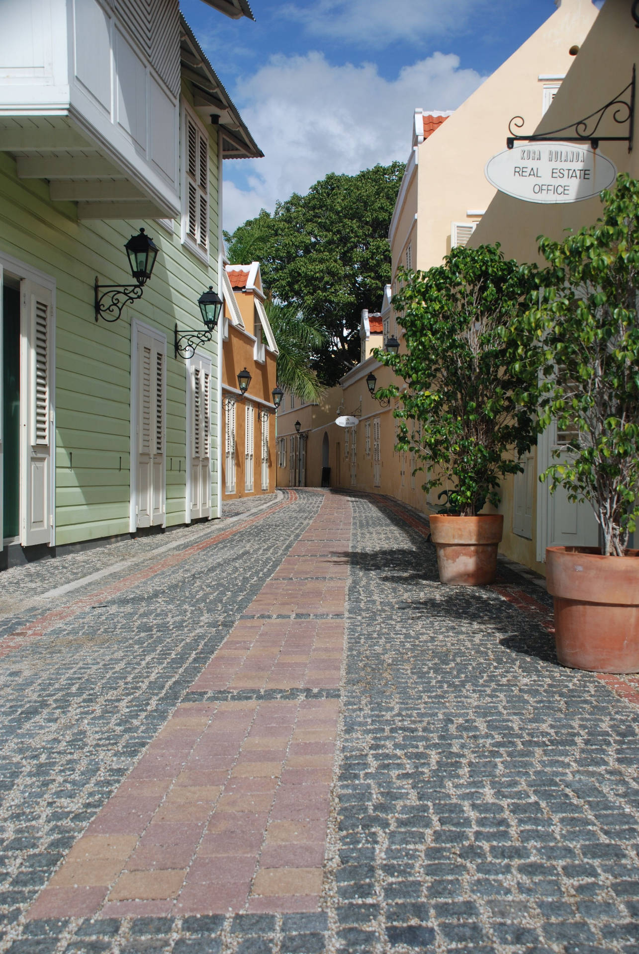 Authentic Willemstad, Curacao Street Wallpaper
