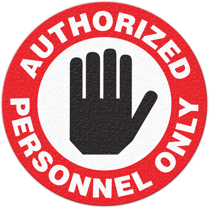 Authorized Personnel Only Sign PNG