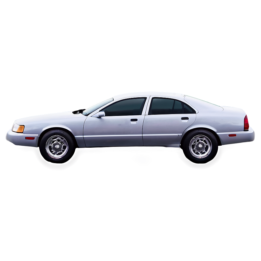 Silver sedan with glowing edges on a gray gradient background. — Auto PNG
