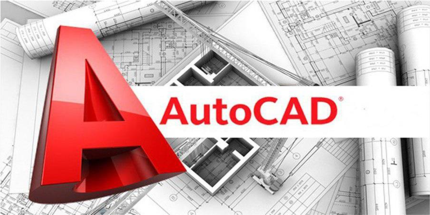 Auto C A D Software Logo Over Blueprints PNG