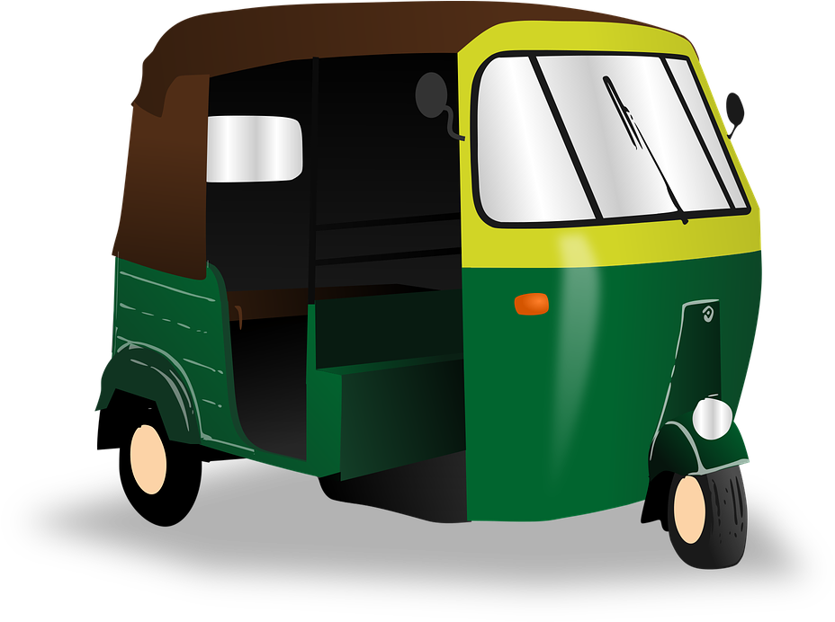 Auto Rickshaw Illustration PNG