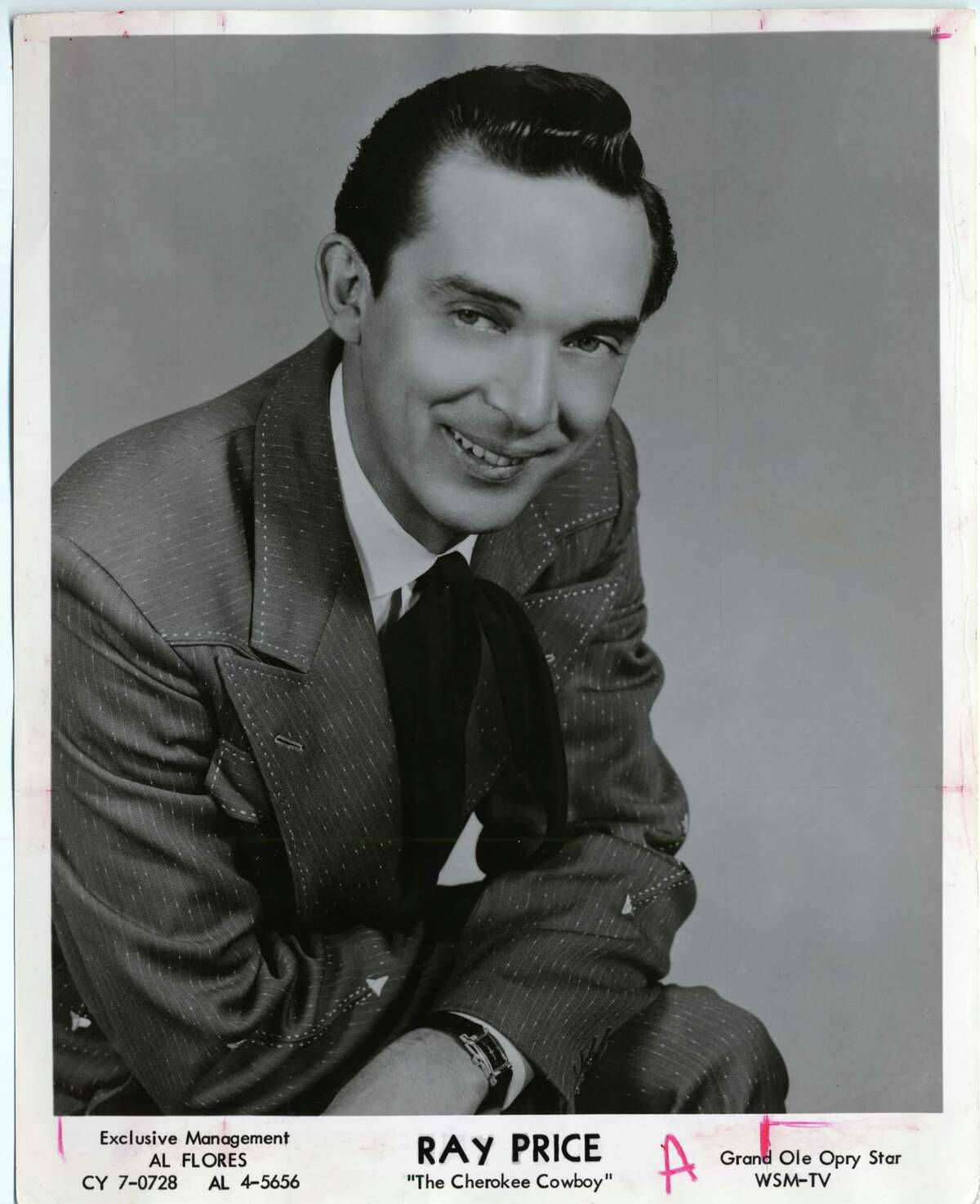 Autographed Portrait of Ray Price, Legendary Country Music Singer Wallpaper
