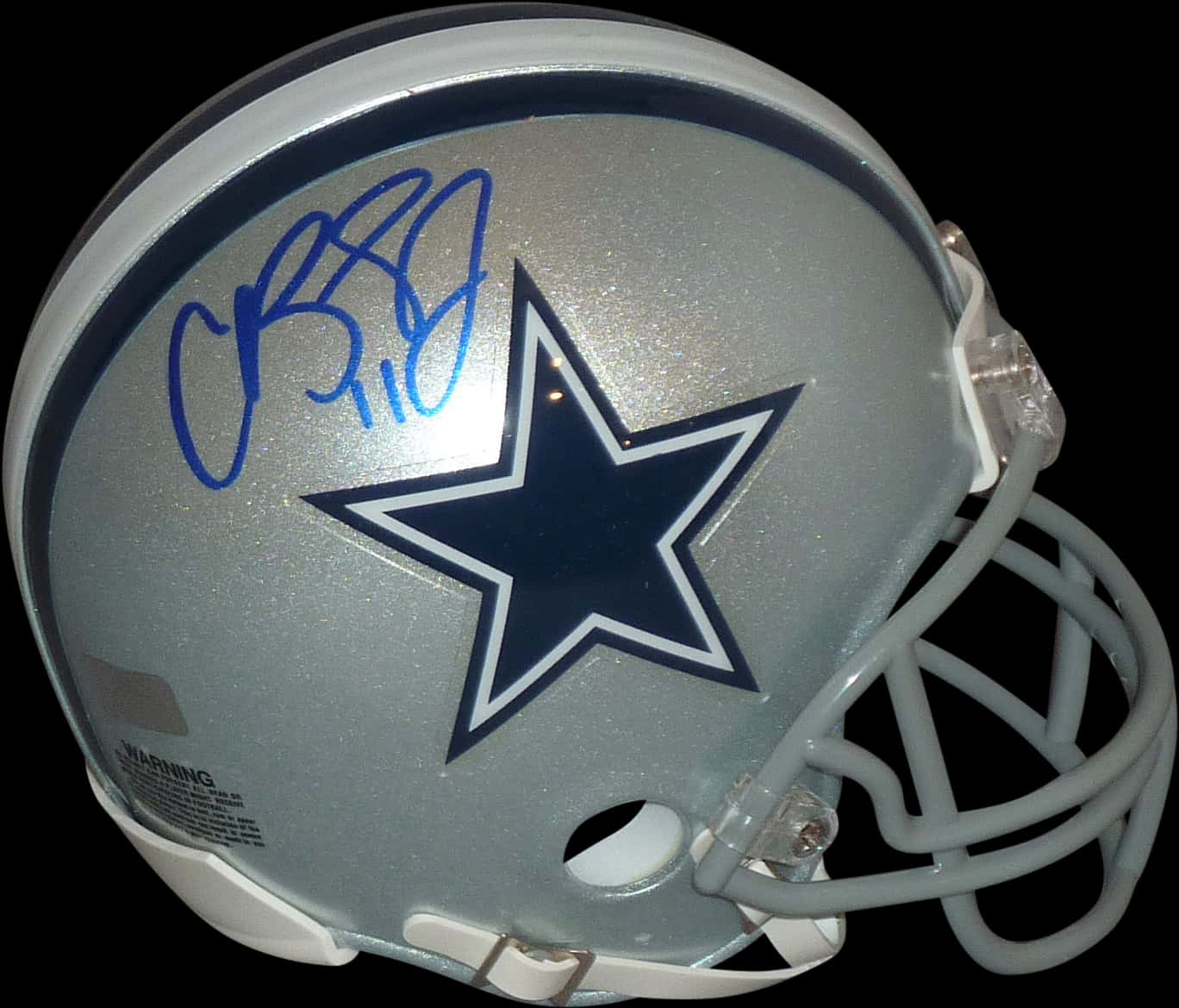 Autographed Dallas Cowboys Helmet PNG