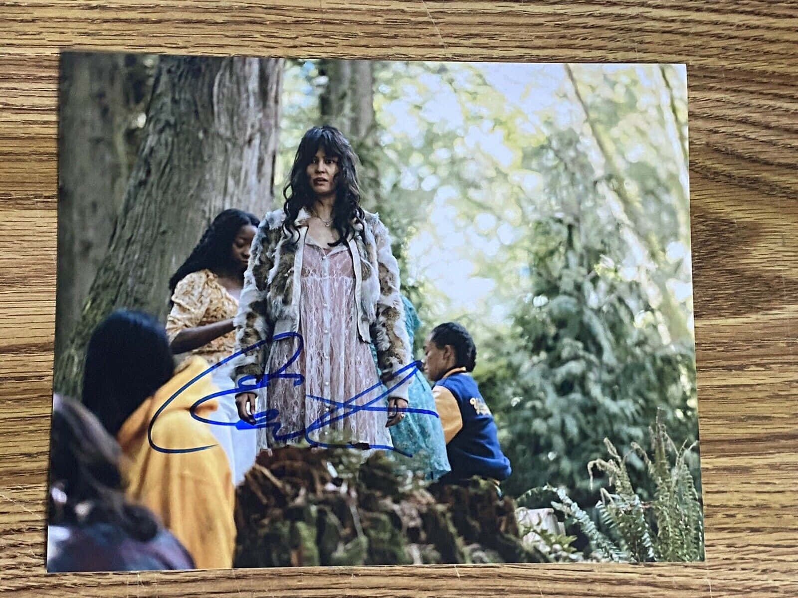 Autographed Forest Scene Photo Wallpaper