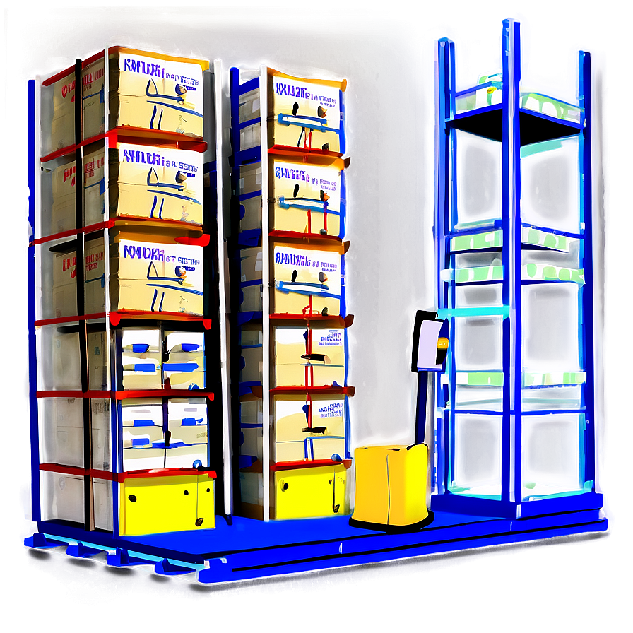 Automated Logistics Warehouse Png Cuv26 PNG