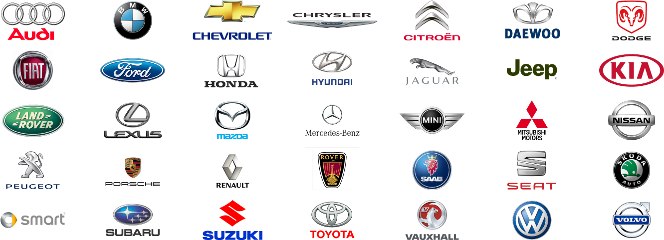 Automotive Brand Logos Compilation PNG
