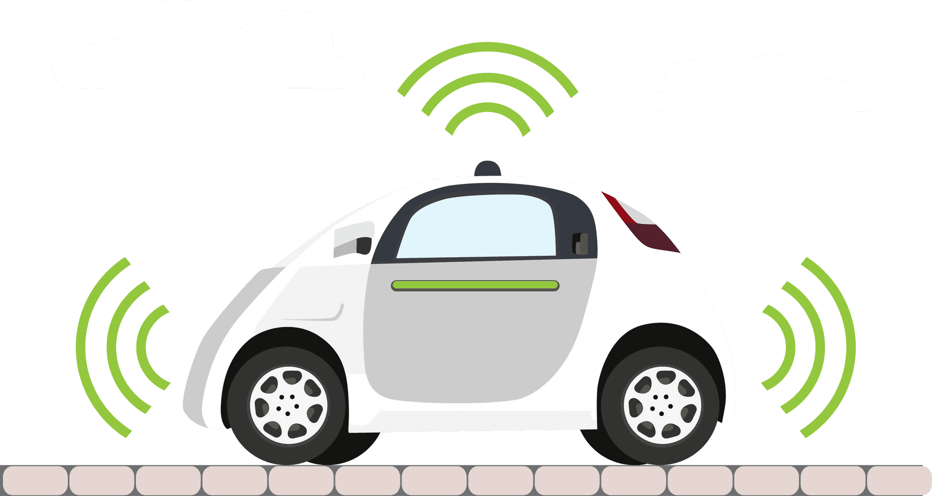 Autonomous Vehicle Technology Illustration PNG