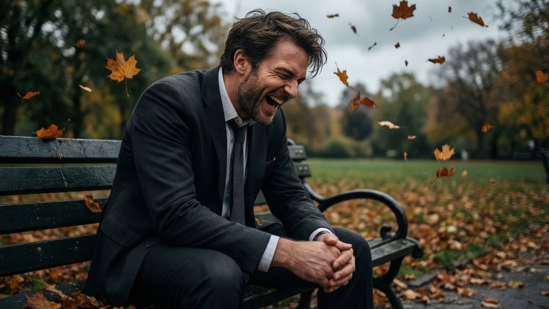 Herfstbank Meme Achtergronden