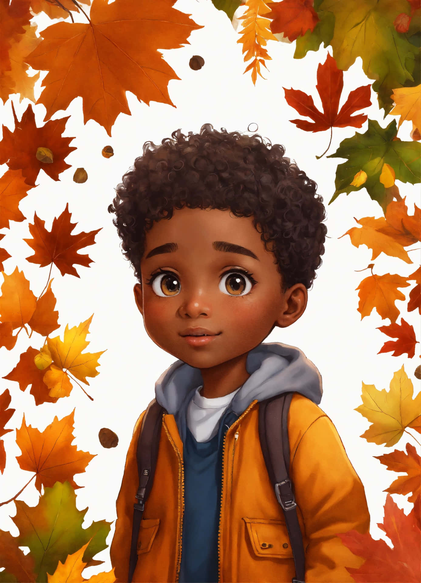 Autumn Child Portrait Wallpaper