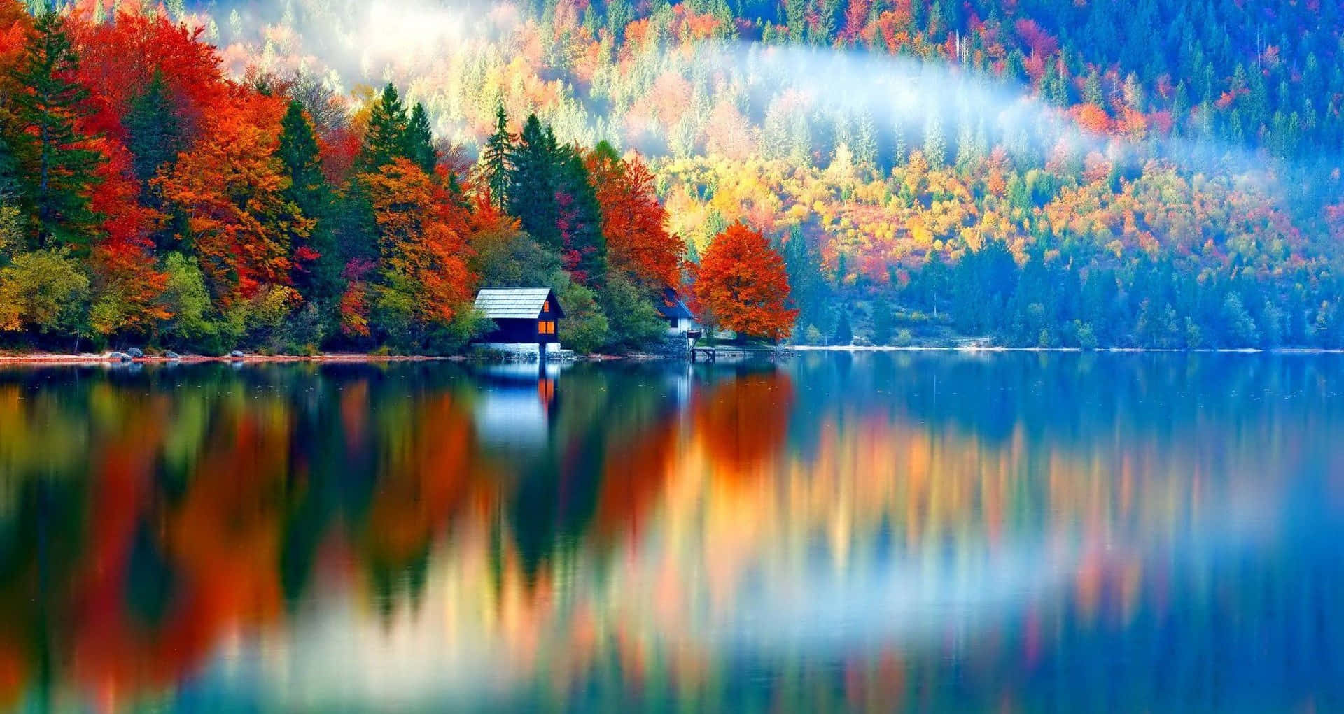 A Stunning Autumn Landscape Wallpaper