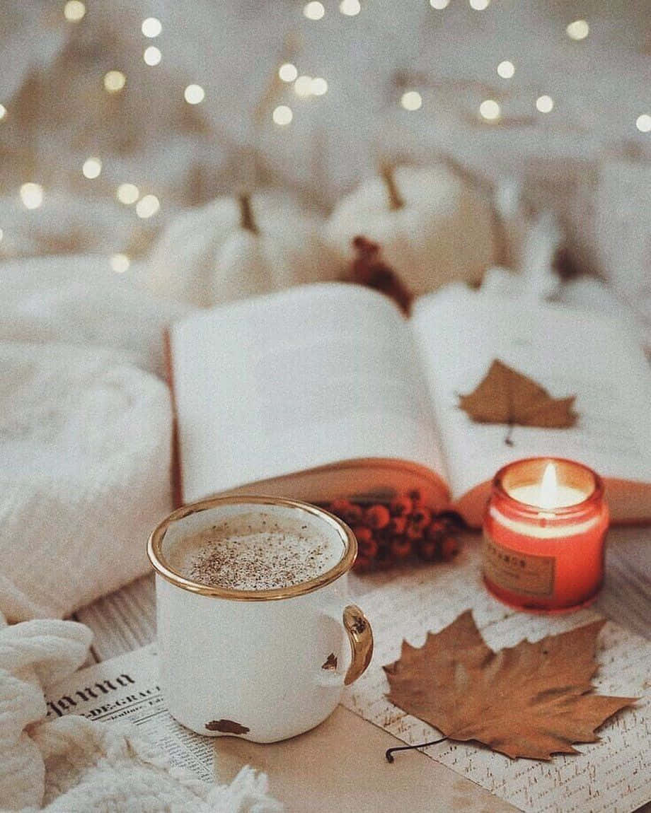 Autumn Cozinesswith Bookand Coffee.jpg Wallpaper