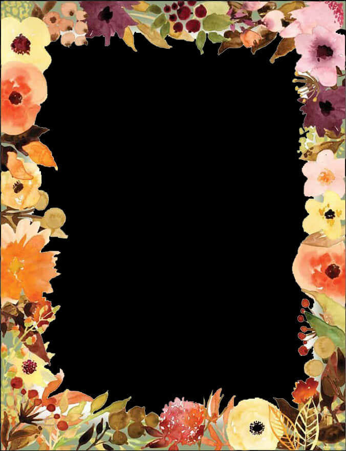 Autumn Floral Border Design.jpg PNG