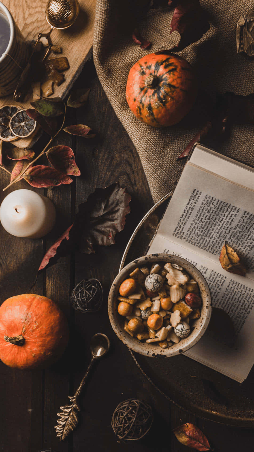 Download Warm and Cozy Autumn Feast Wallpaper | Wallpapers.com