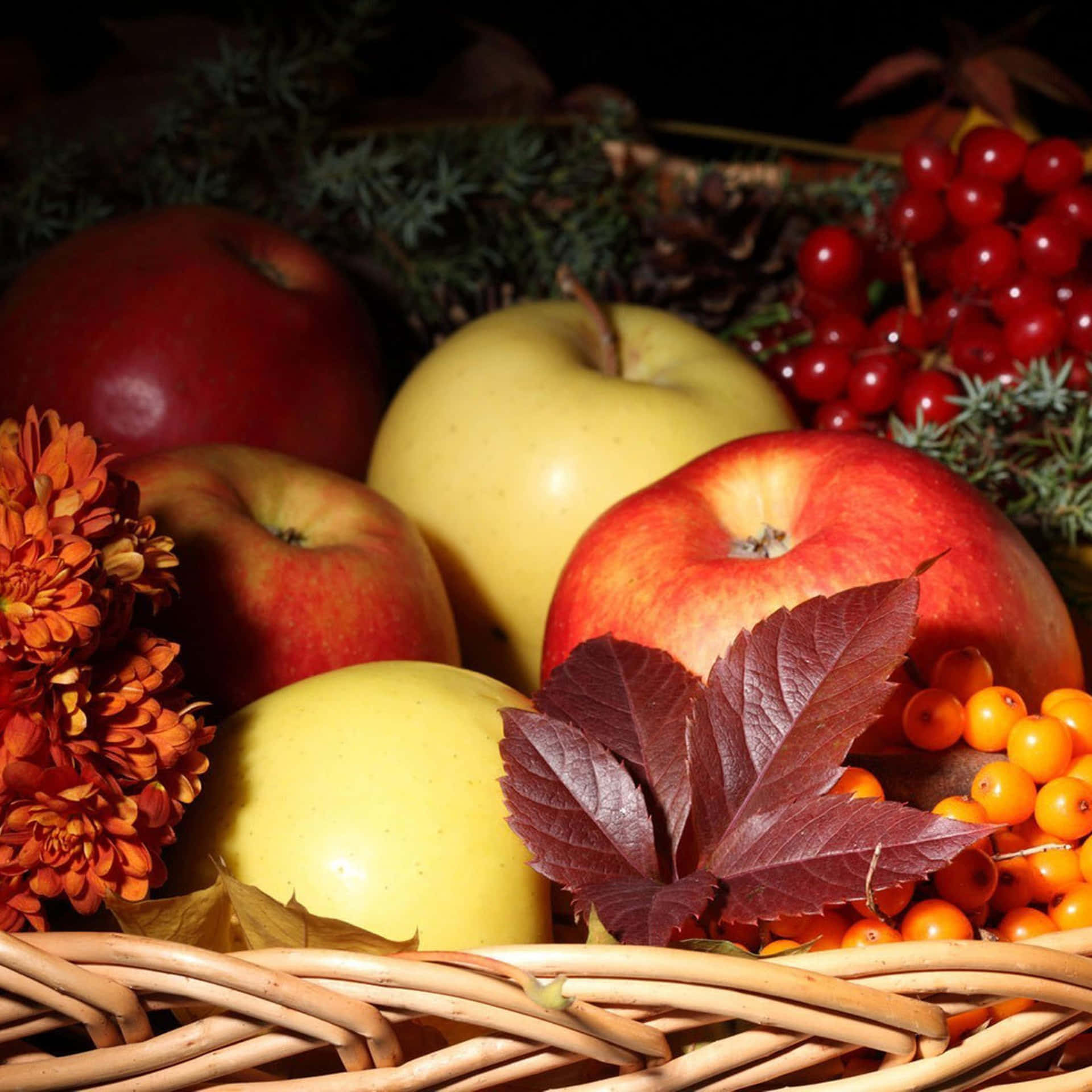 Delicious Autumn Harvest Feast Wallpaper