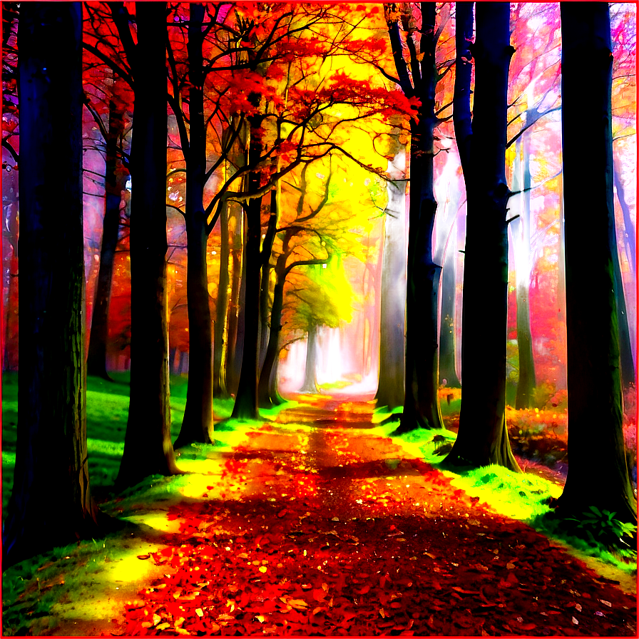 Autumn Forest Path Photo Png Ikg3 PNG