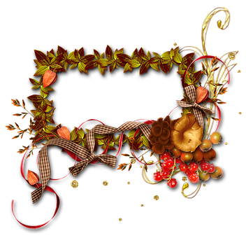 Autumn Harvest Frame PNG