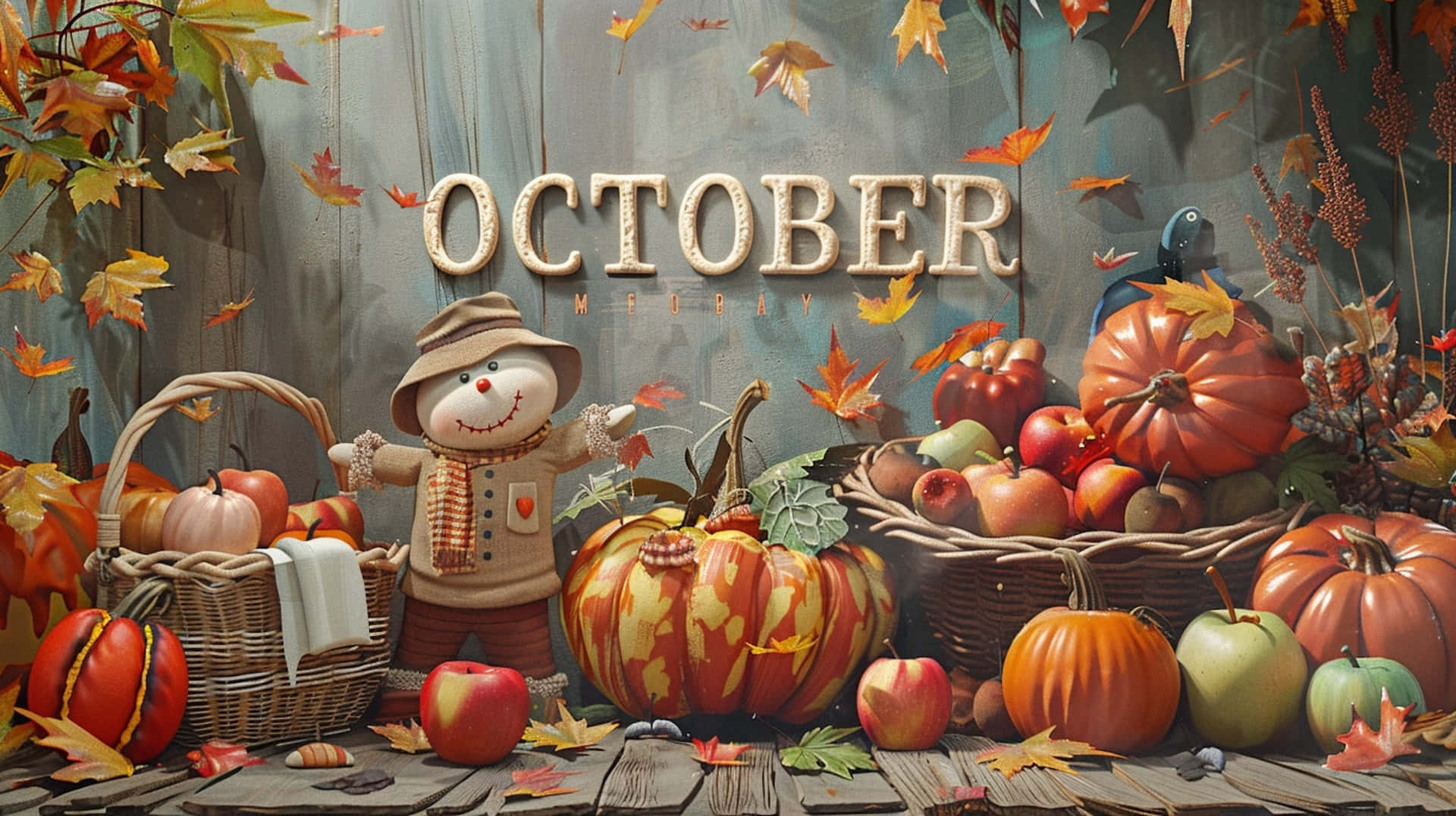 Autumn Harvest October Desktop Background Wallpaper