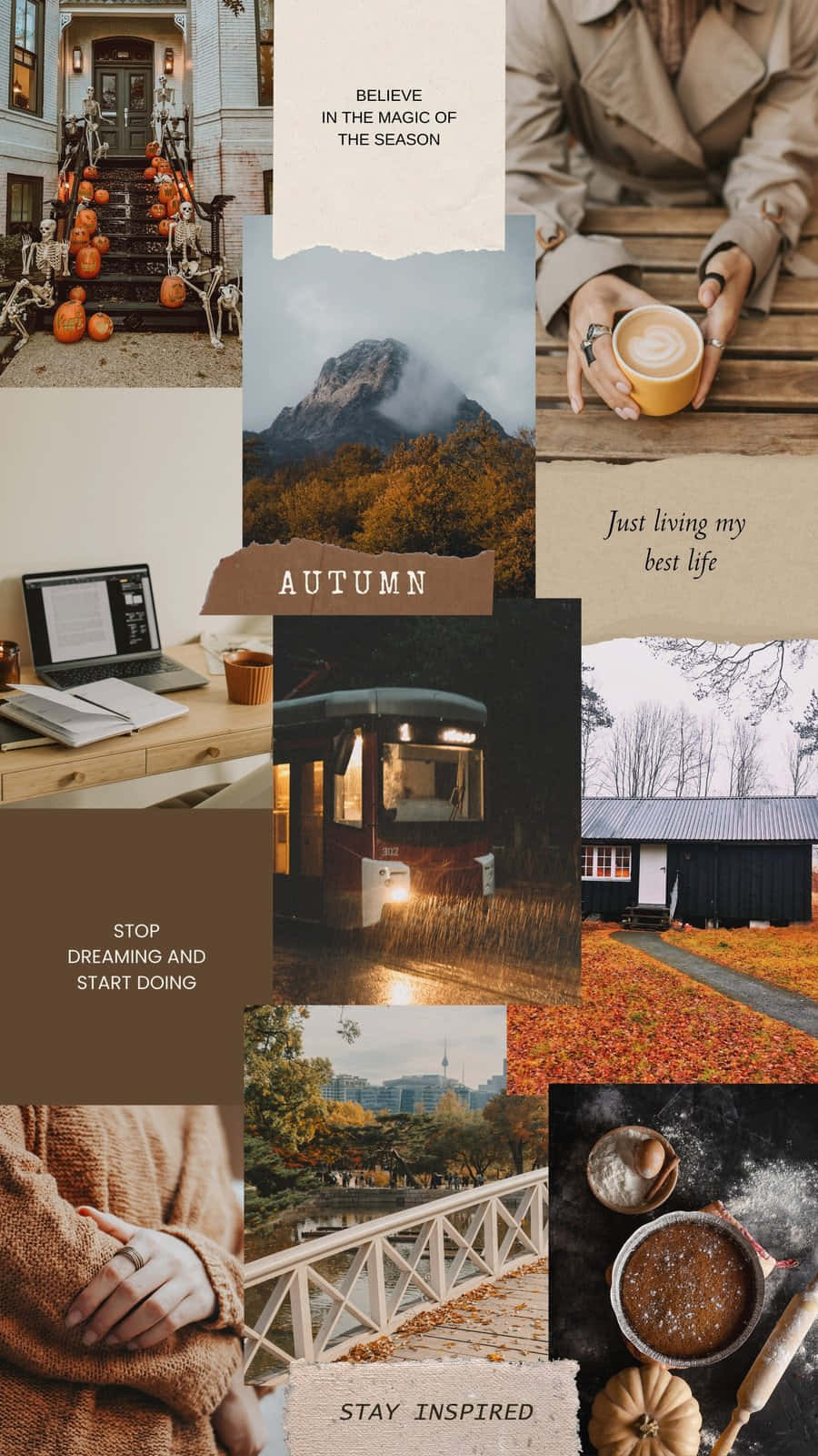 Autumn Inspiration Collage Wallpaper