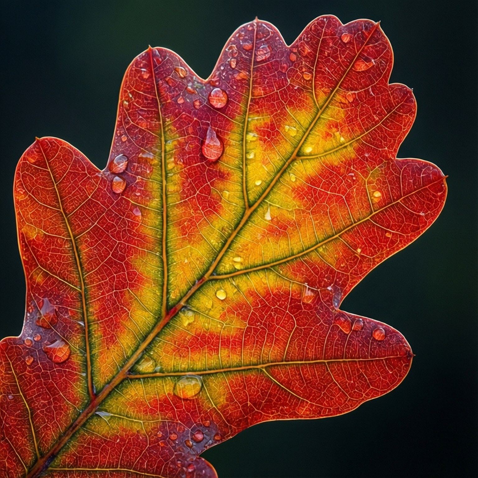 Foglia d'Autunno Macro Sfondi