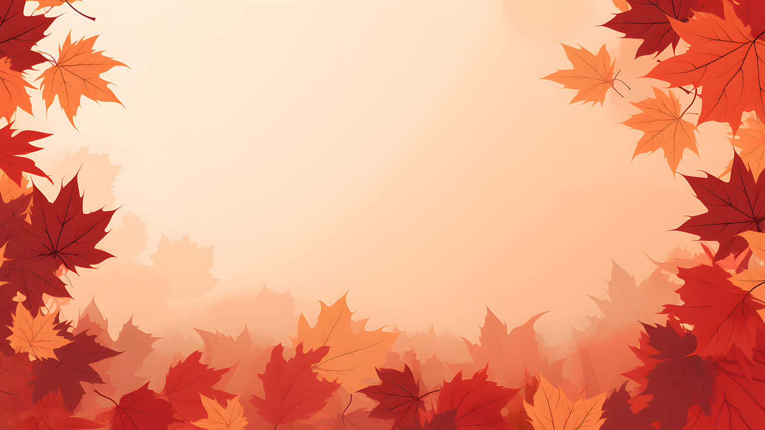 Autumn Leaves Gradient Background Wallpaper