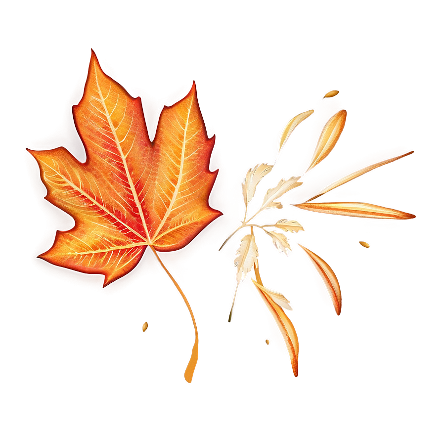 Autumn Leaves In Wind Png 05042024 PNG