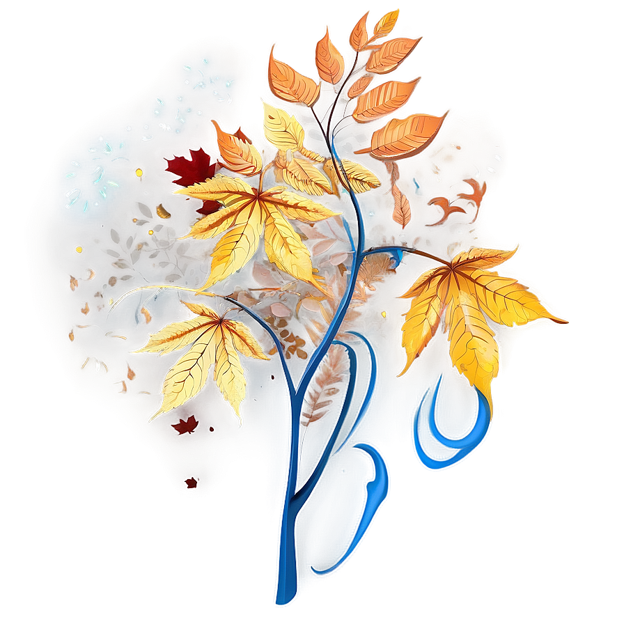 Autumn Leaves In Wind Png Iuq PNG