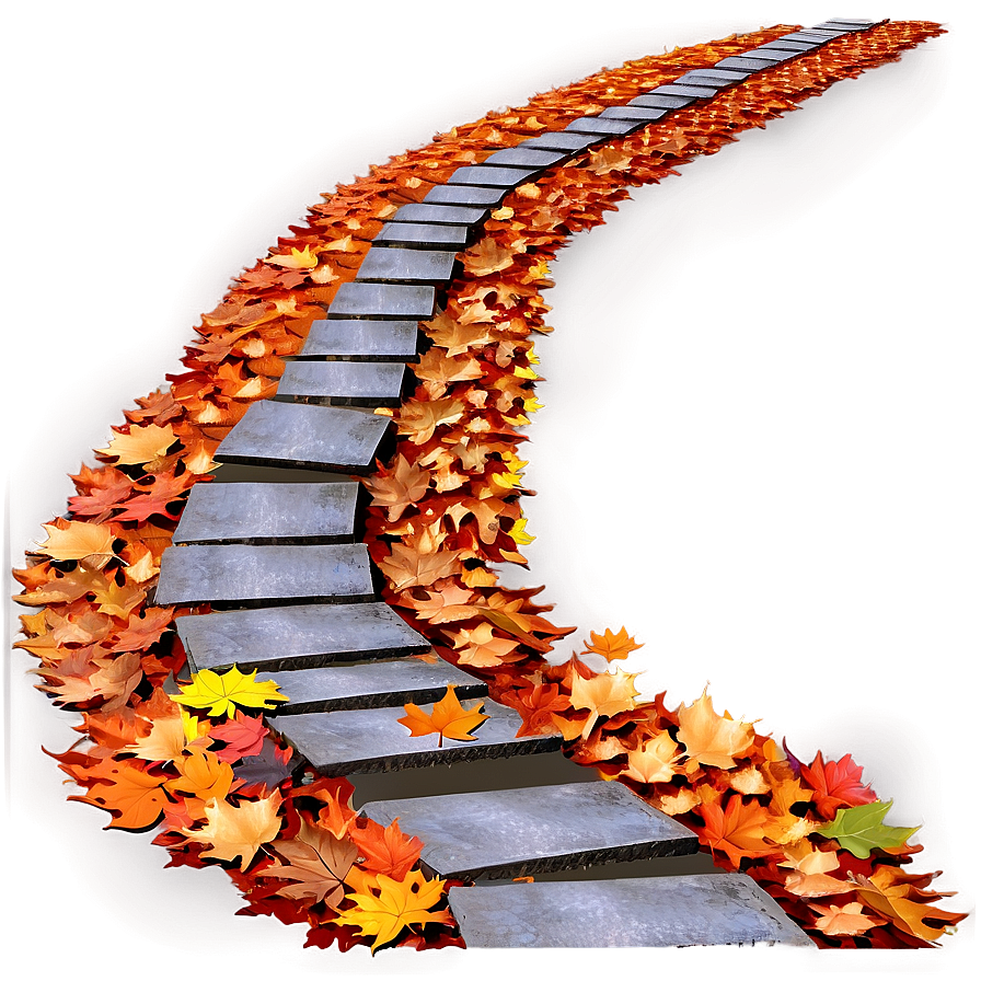 Autumn Leaves Path Png 06202024 PNG