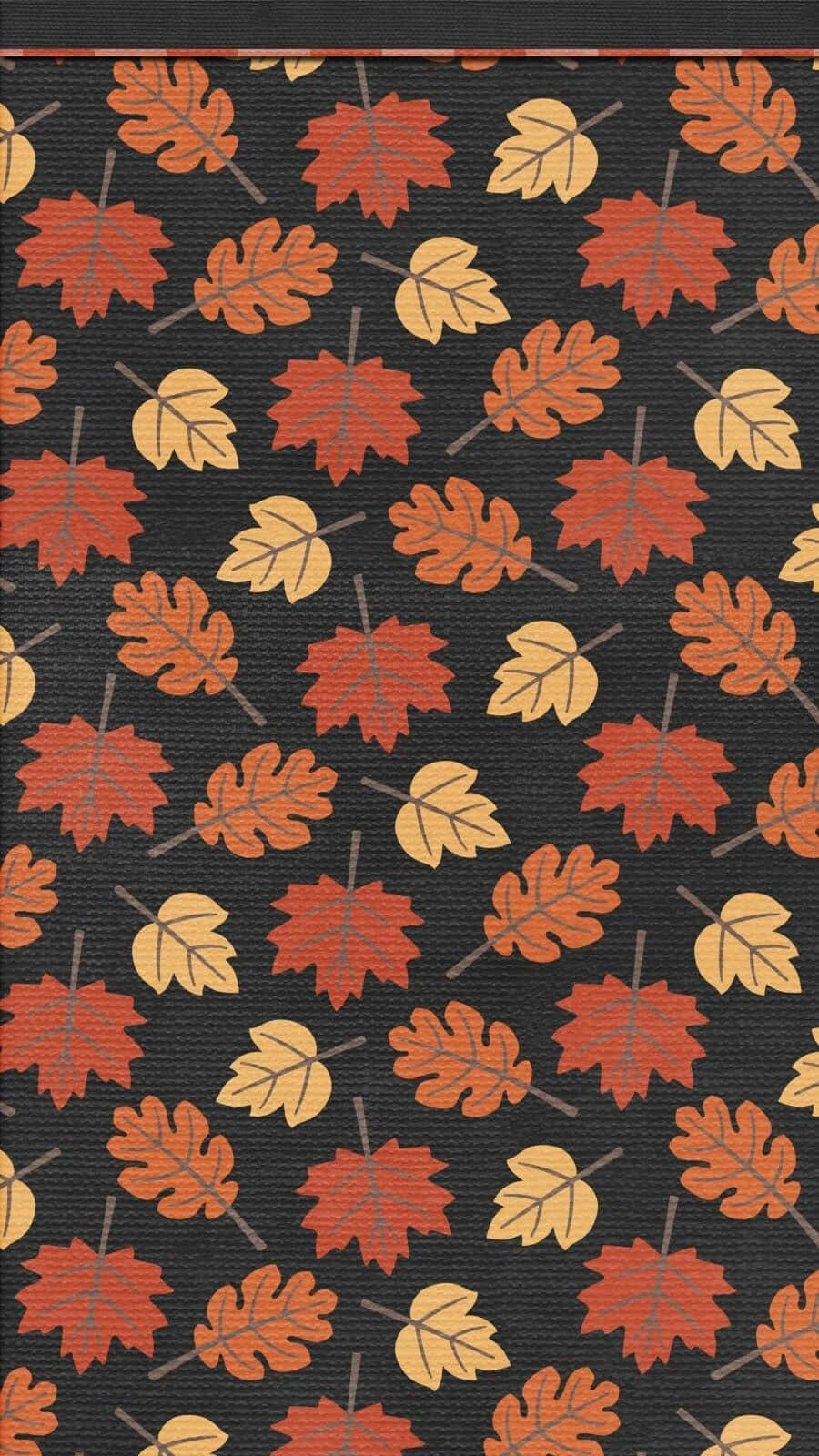 Autumn Leaves Pattern Lock Screen Wallpaper