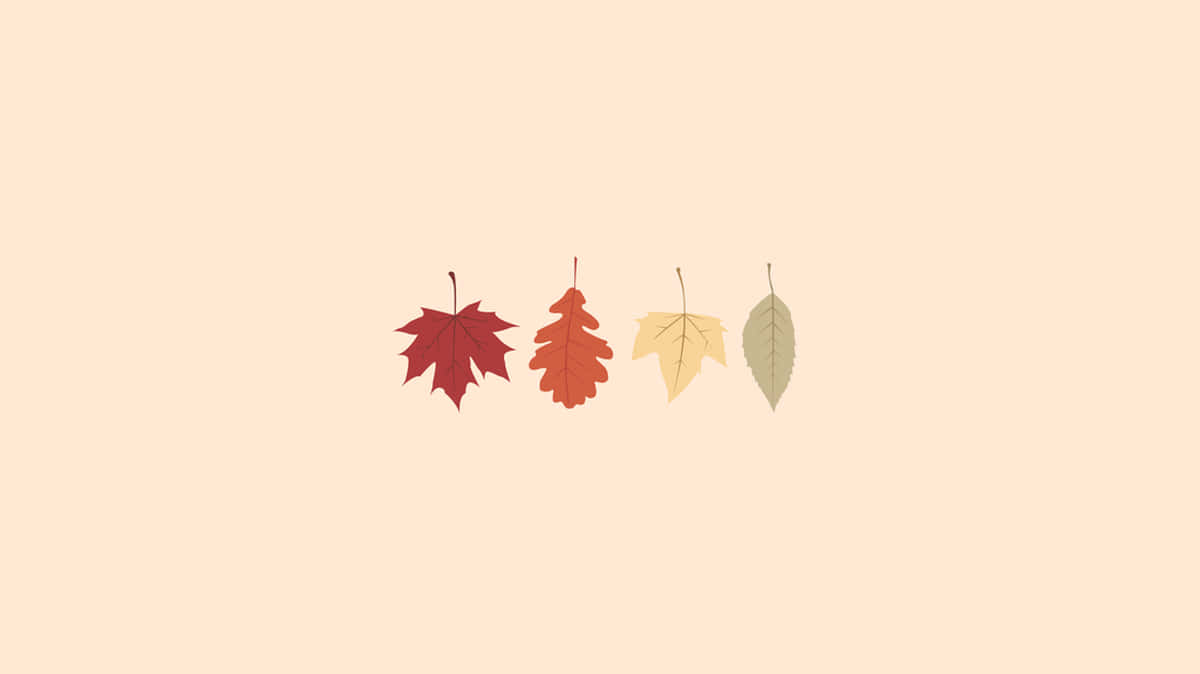 Autumn Leaves Simple Aesthetic Wallpaper