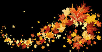 Autumn_ Leaves_ Swirl_ Pattern PNG