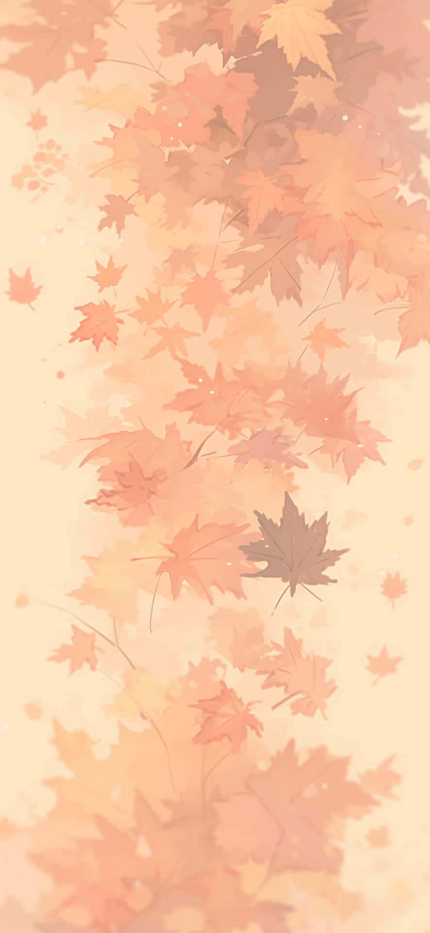 Autumn_ Leaves_ Watercolor_ Aesthetic.jpg Wallpaper