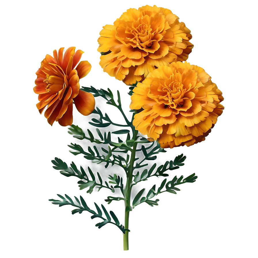 Autumn Marigolds Display Png 06132024 PNG