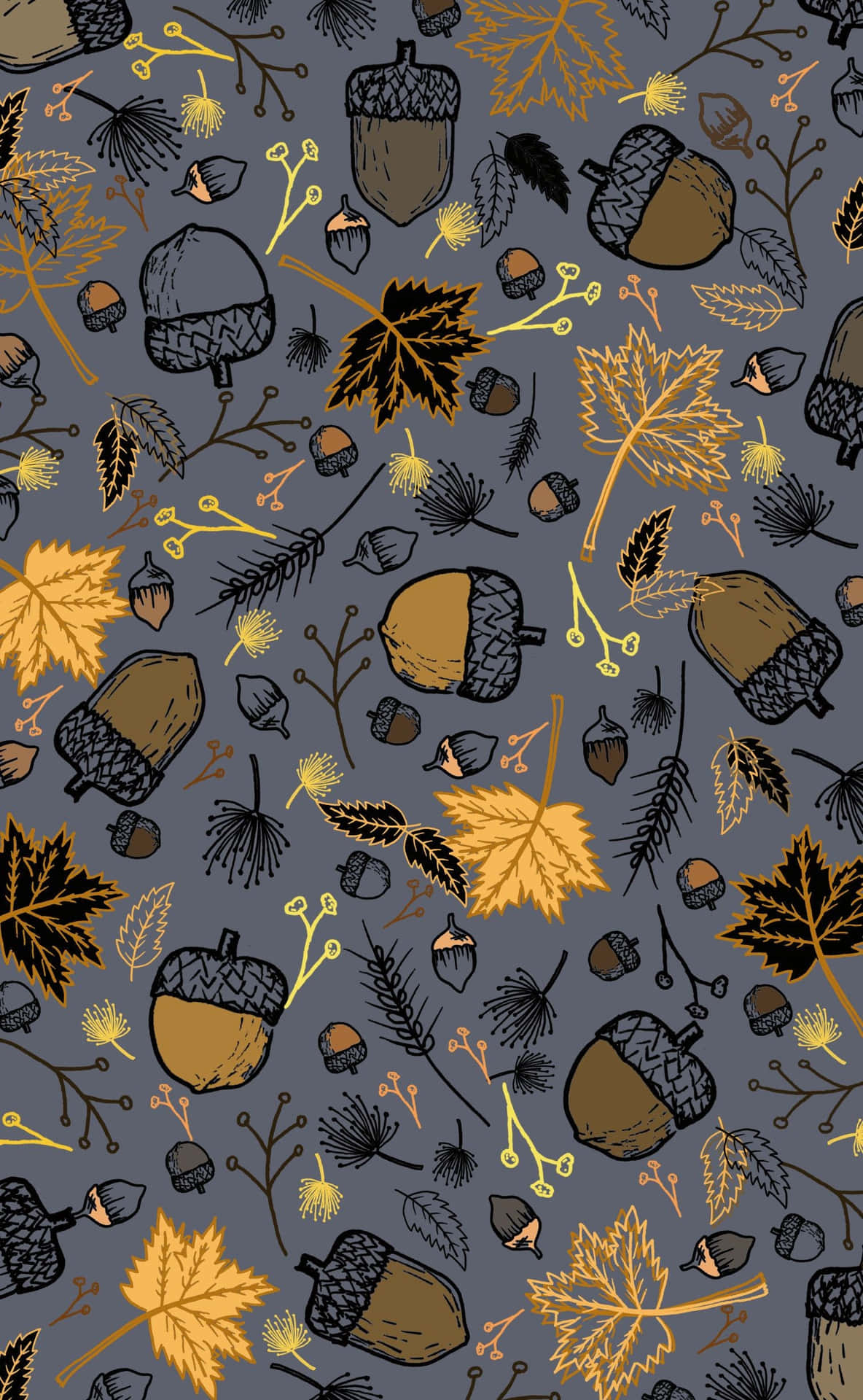 Autumn Pattern Lock Screen.jpg Wallpaper