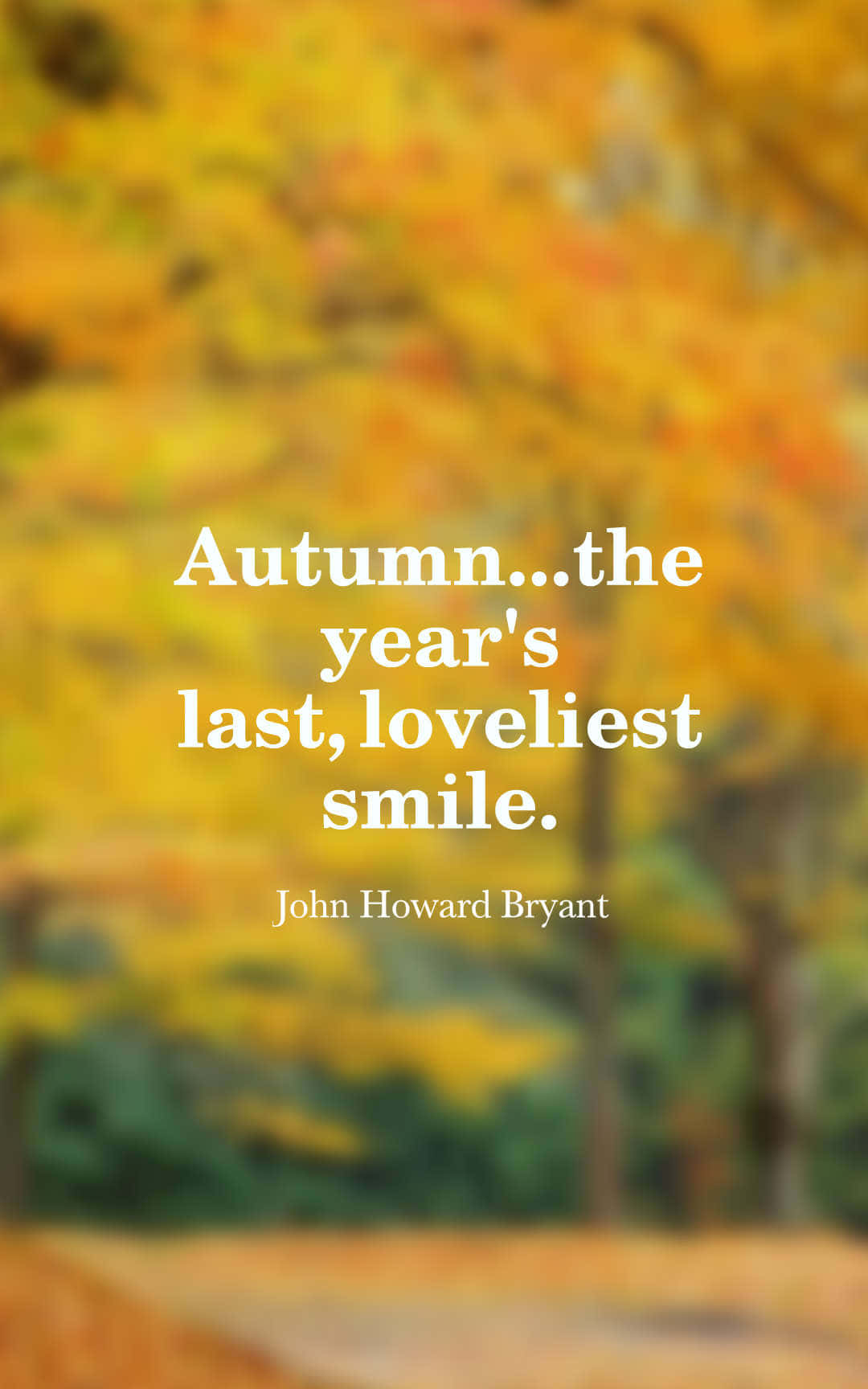 Efterårets sidste smukkeste smil John Howard Brown.