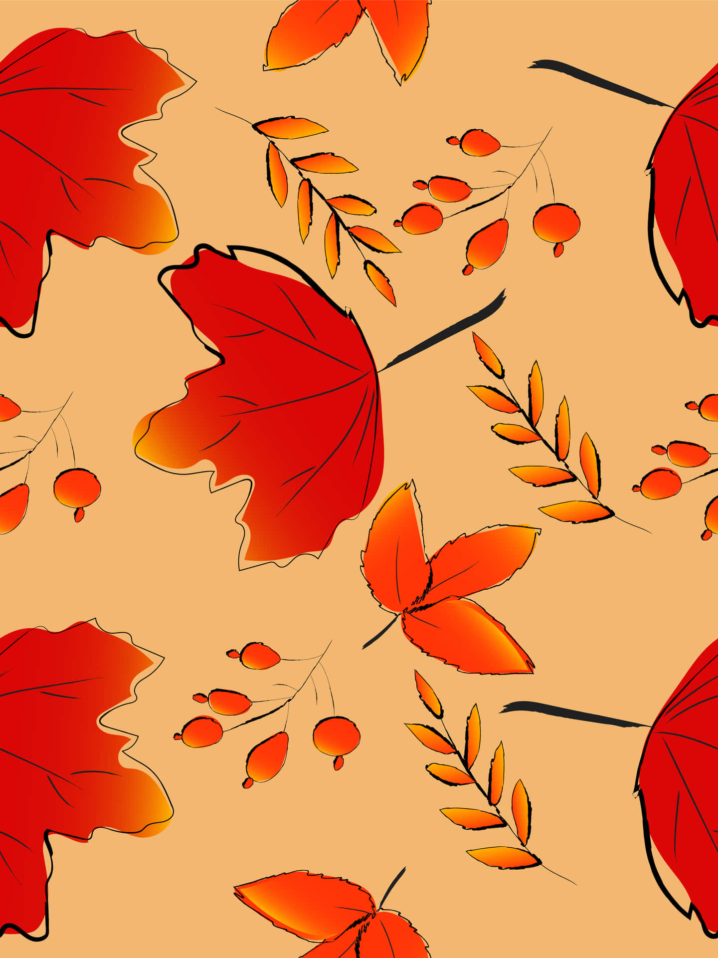 Godendodell'autunno In Tutto Il Suo Splendore