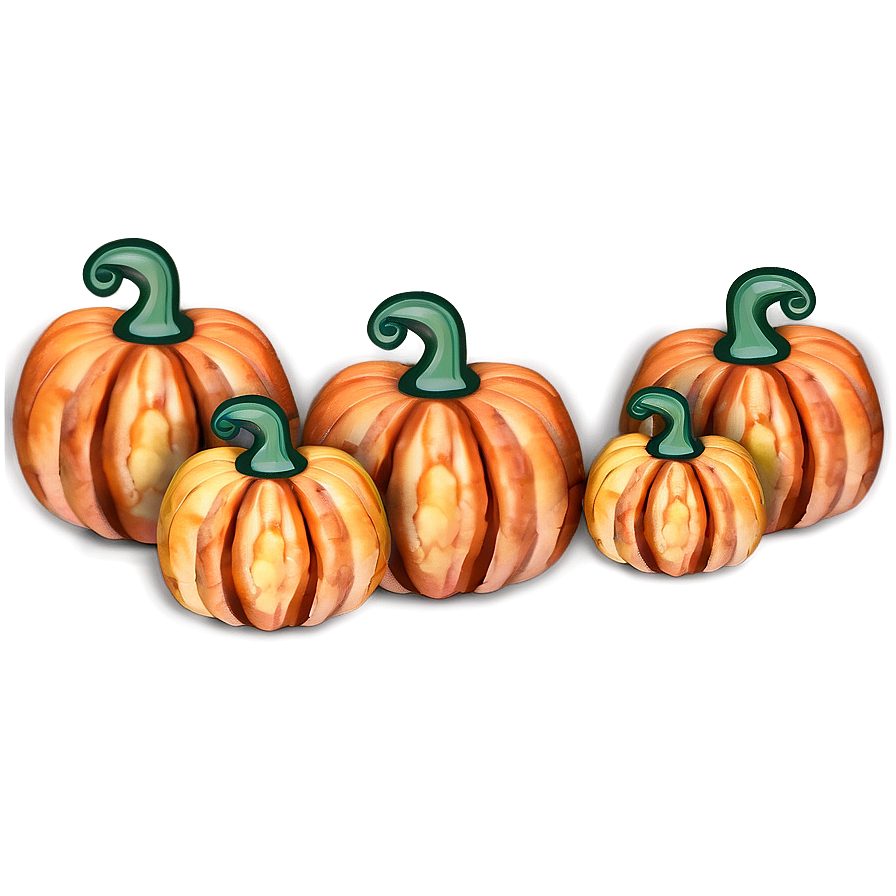 Autumn Pumpkin Decor Png 04292024 PNG