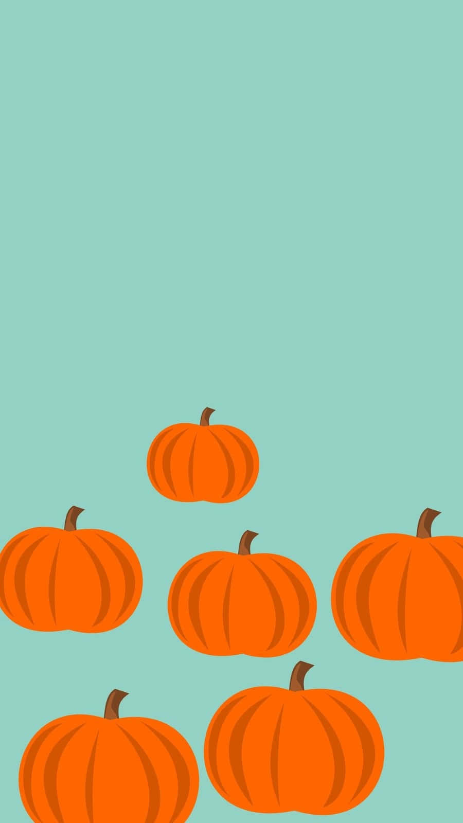 Autumn Pumpkins Lock Screen Wallpaper
