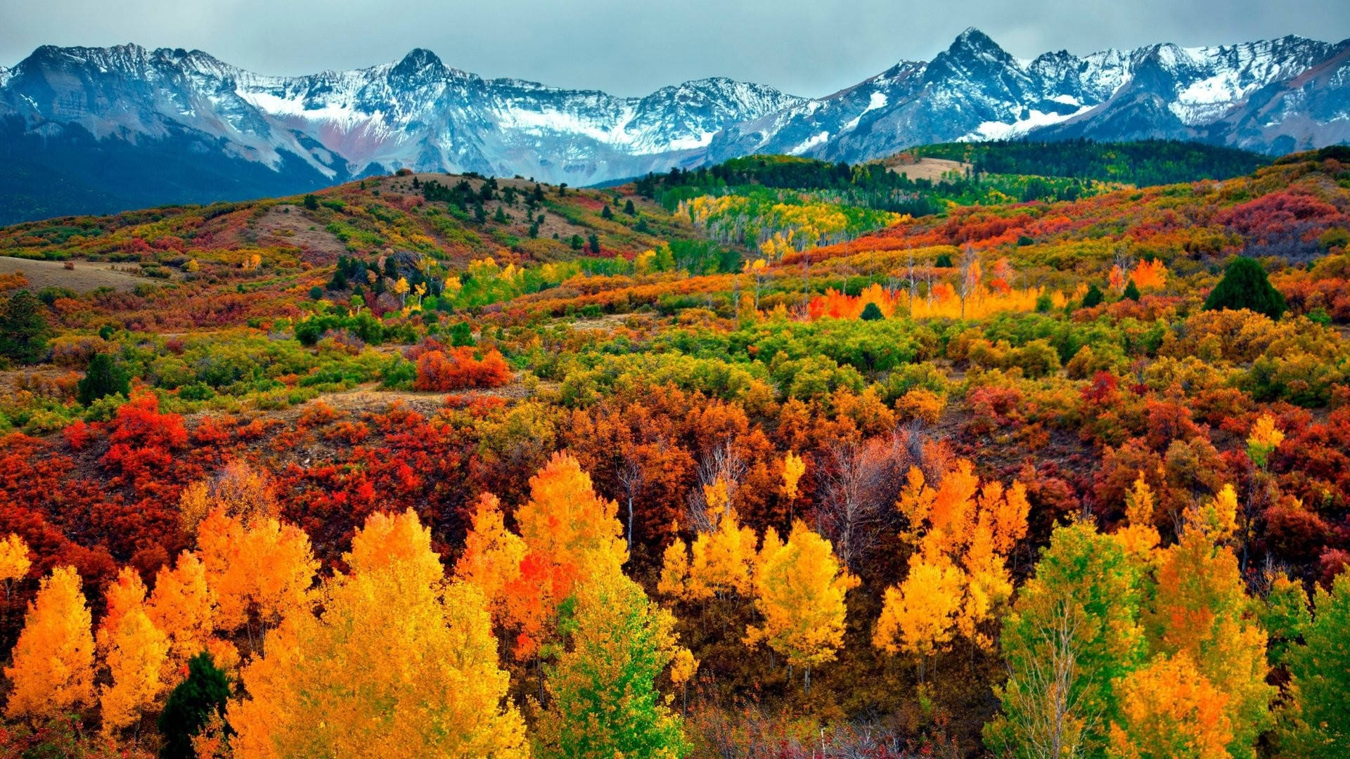 Autumn Season Mountains Wallpaper